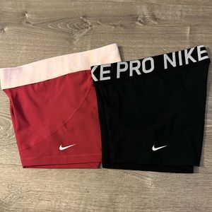 2x Nike Pro Women’s 3” Shorts 🖤💖 by Nike
